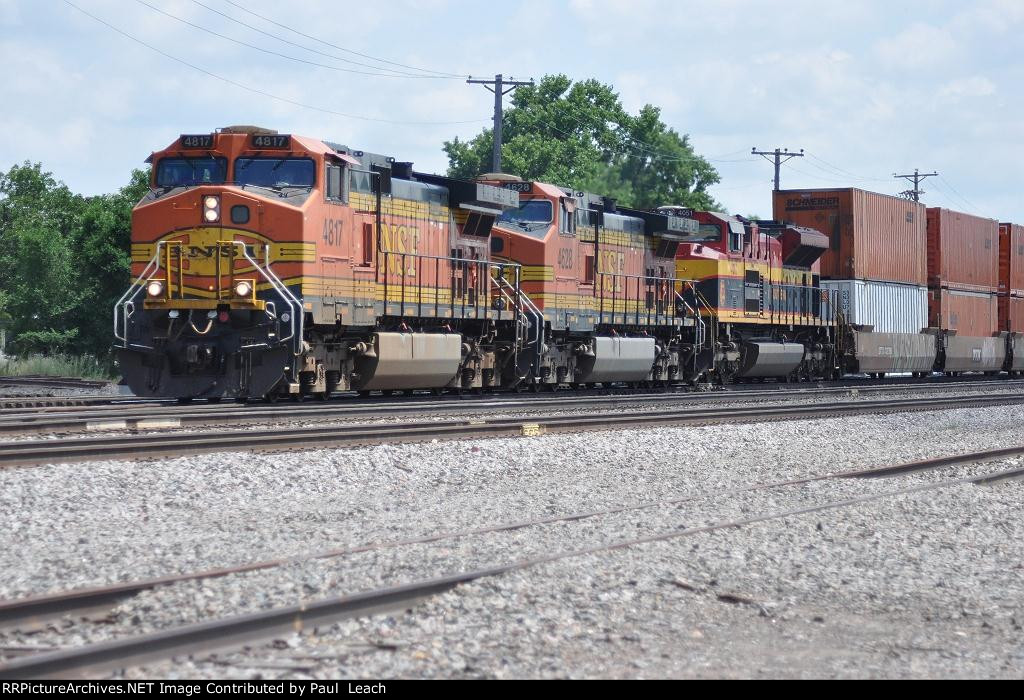 Intermodal rolls west past University